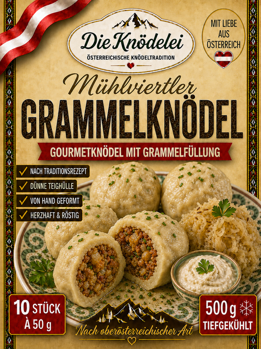 Mühlviertler Grammelknödel – Röstig gefüllt · nach oberösterreichischer Art